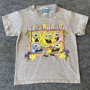 Vintage Y2K SpongeBob Kids Youth Small Boys Shirt 2001